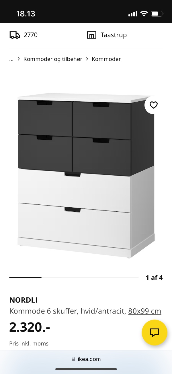 IKEA skabe skal laves.