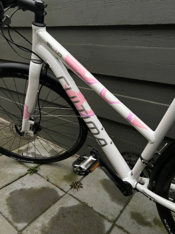 Skift af slange og dæk på damecykel