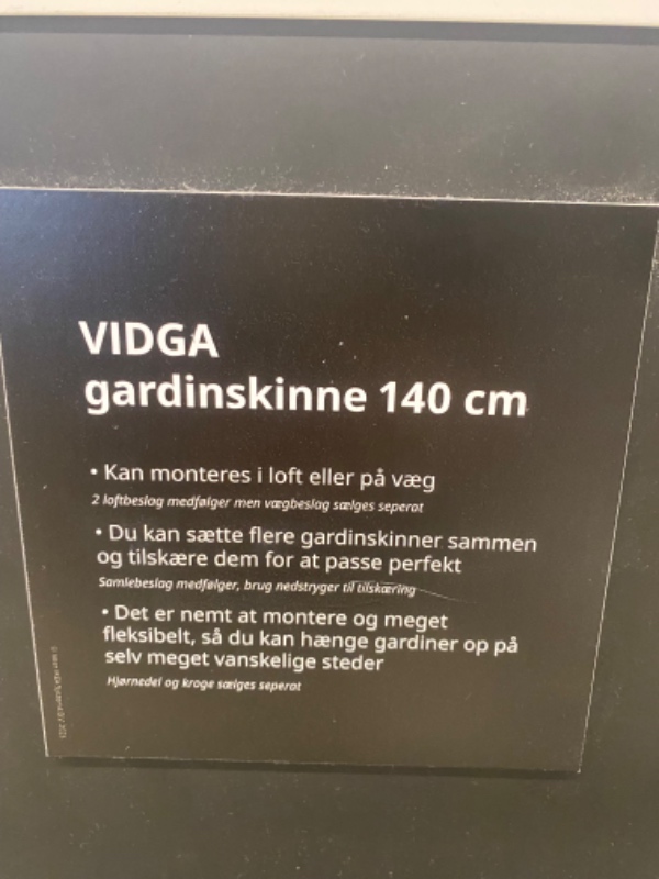 Hænge 6 sæt ikea gardinskinner med loftbeslag