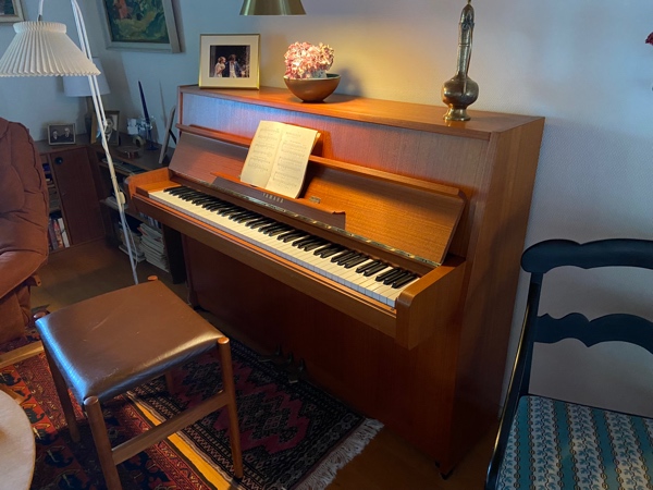 Føytte klaver fra hus til lastbil