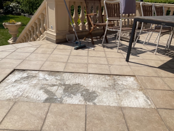 Terasse flise renovation
