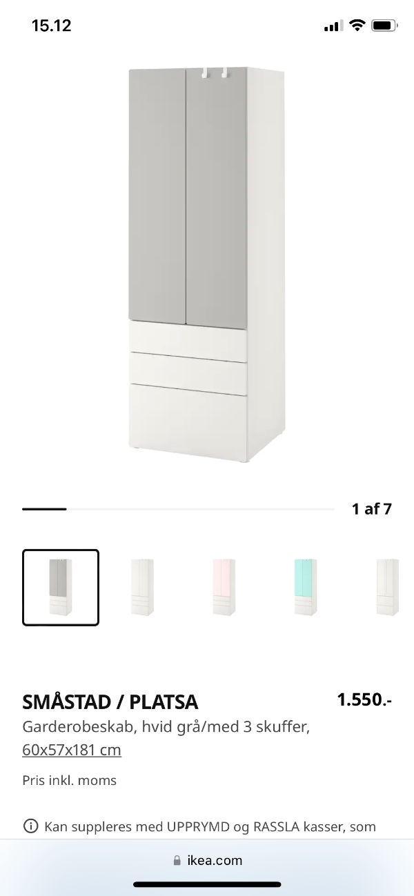 Hjælp til at samle IKEA møbler (2 skabe og 2 reoler)
