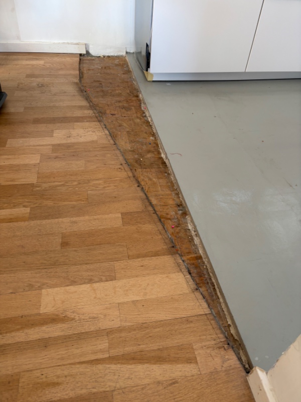 Lægning af gulv 1,8 kvm