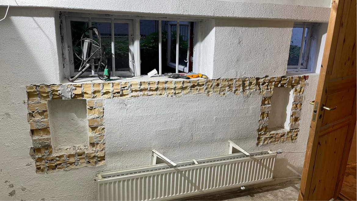 Pudse op med mørtel