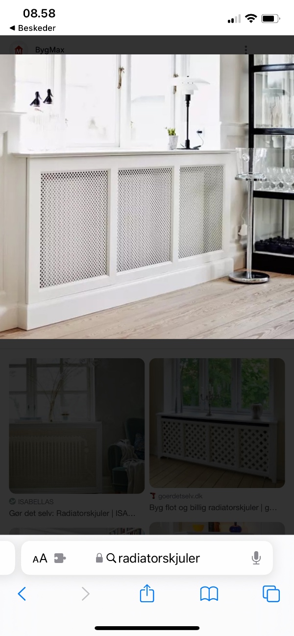Bygning af radiatorskjuler