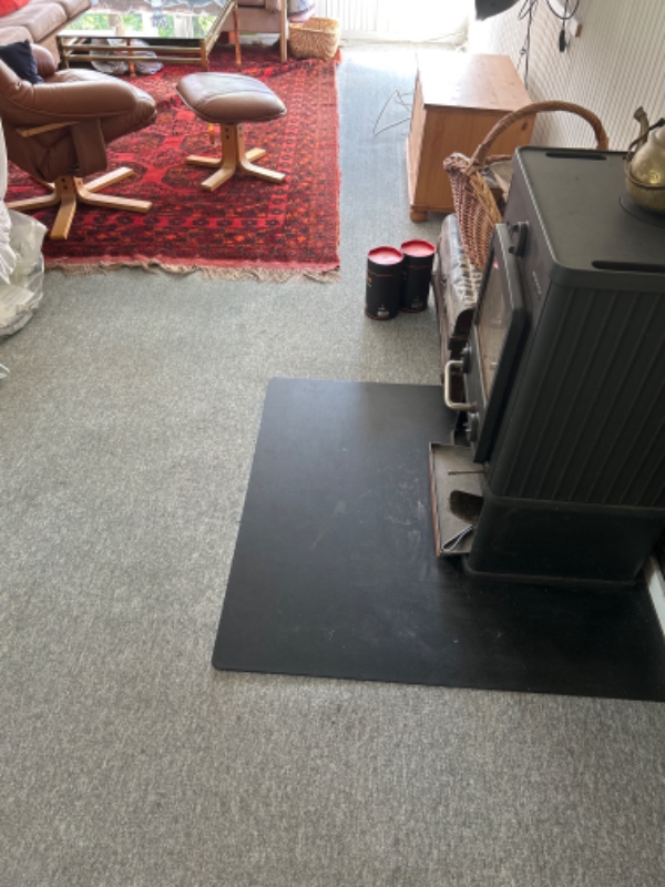 Fjernet gulv og lagt nyt plankegulv