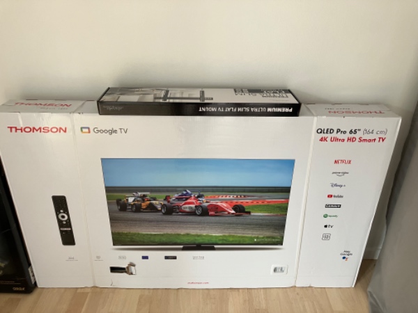 Opsætning af fladskærm TV 65 tommer på væg