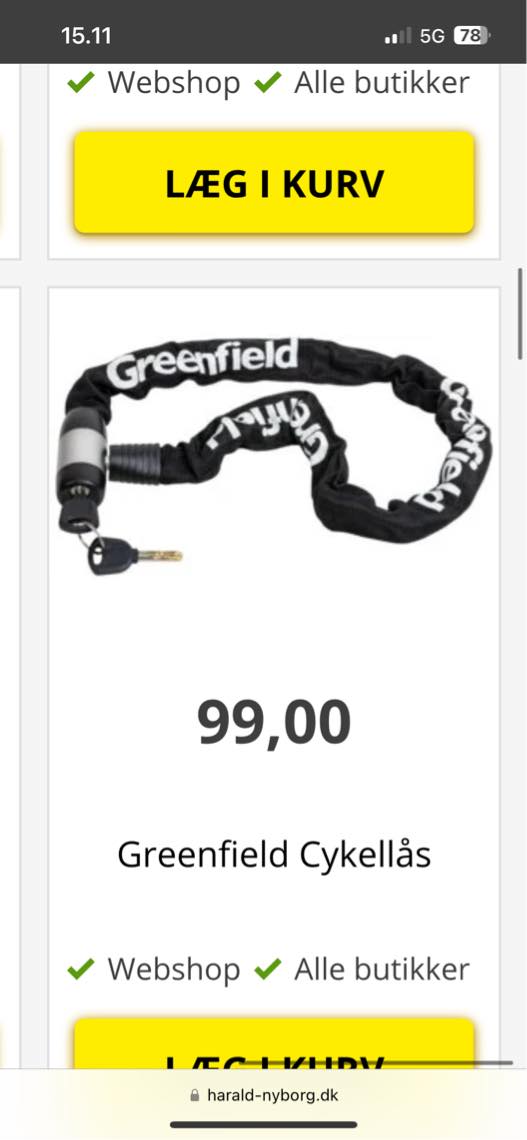 Skære min cykellås op (den har sat sig fast)