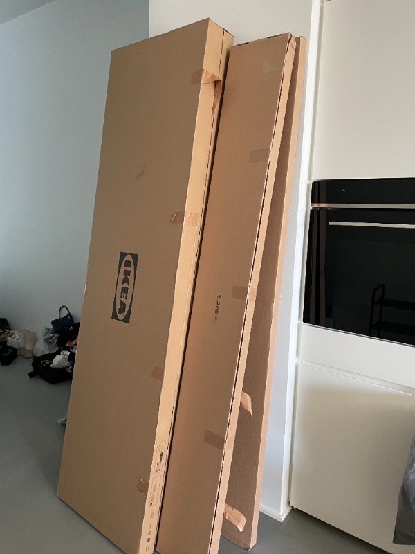 Assemble closet and install ceiling lights