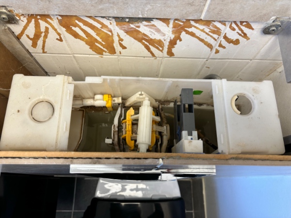 Udskiftning af væghængt cisterne