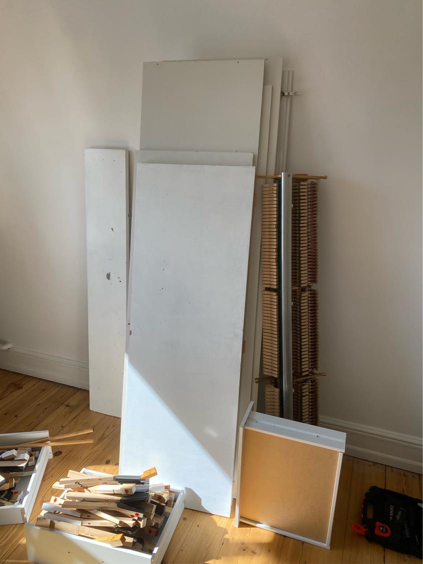 Bortkørsel af skilt klaver