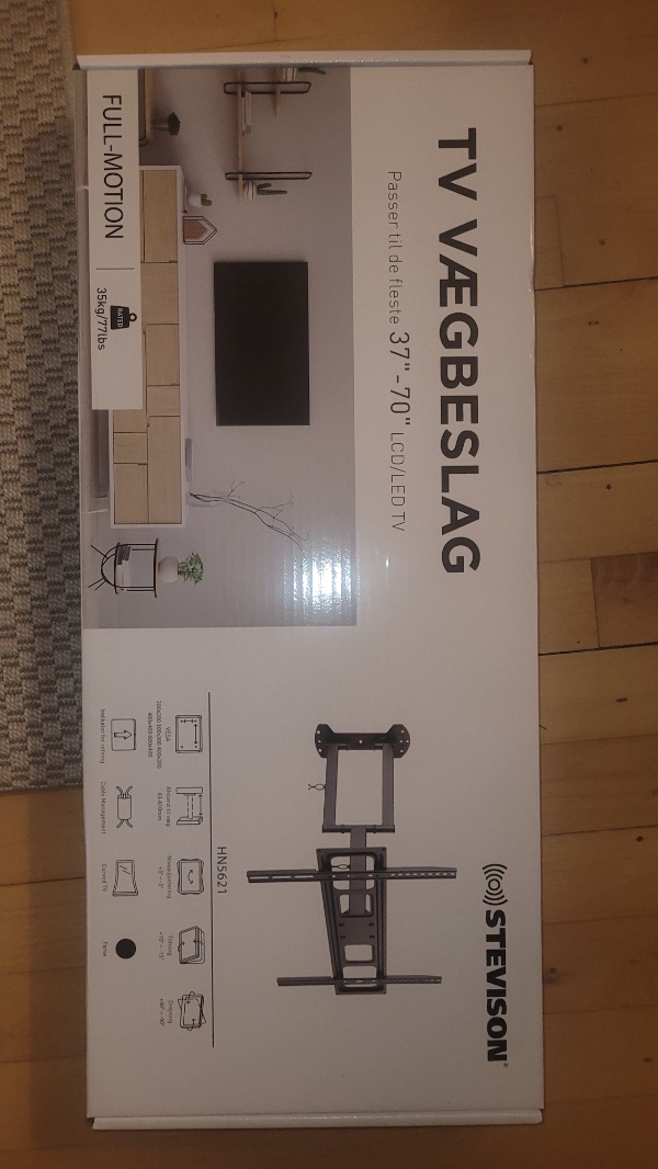 Montering af tv +vægbeslag