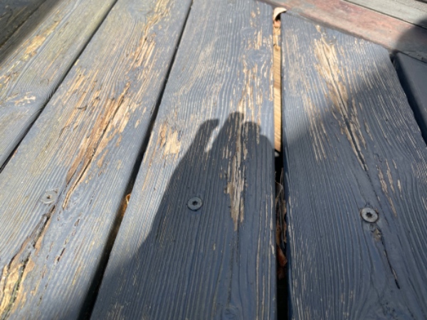 Slibning af træterrasse