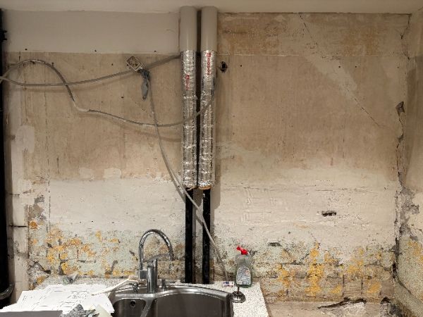 Pudsning af køkkenvægge