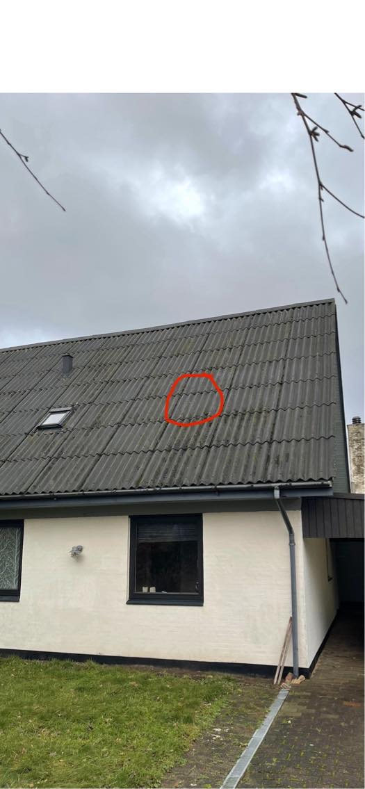 Udskiftning af 1 stk tagplade på 1 1/2 plans villa