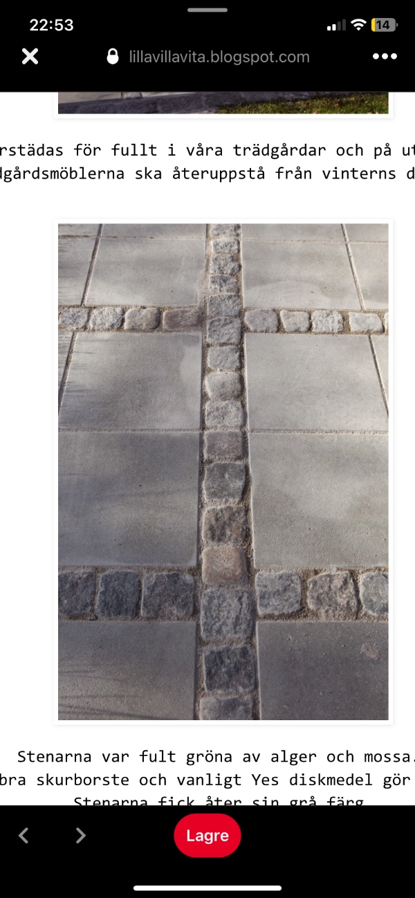 Terrasse med fliser 80 kvm