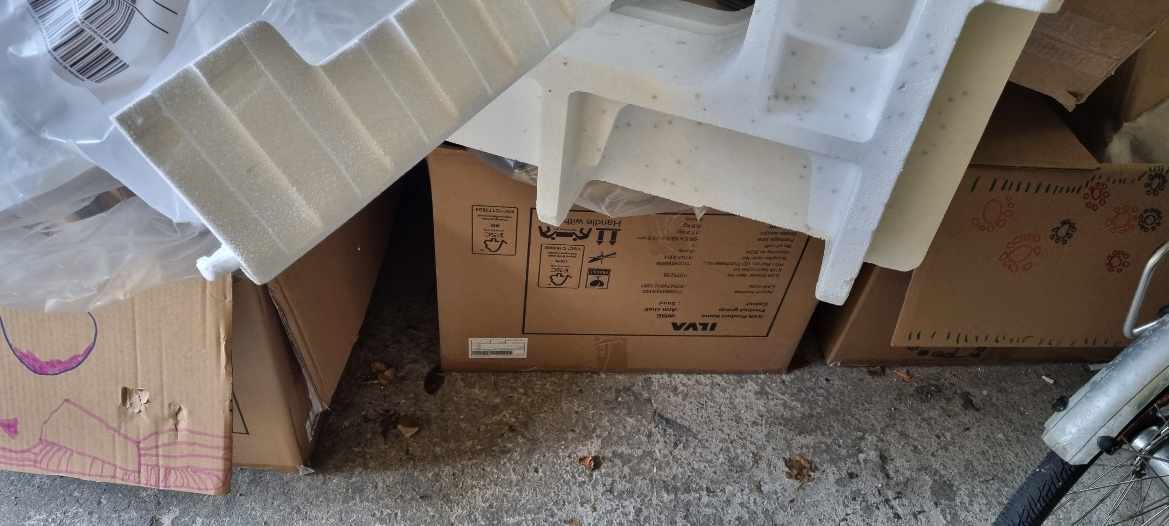 Køre pap til genbrug