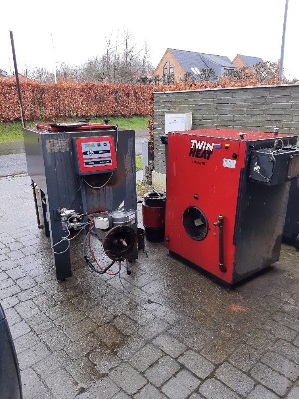 Afhentning af nedtaget pillefyr