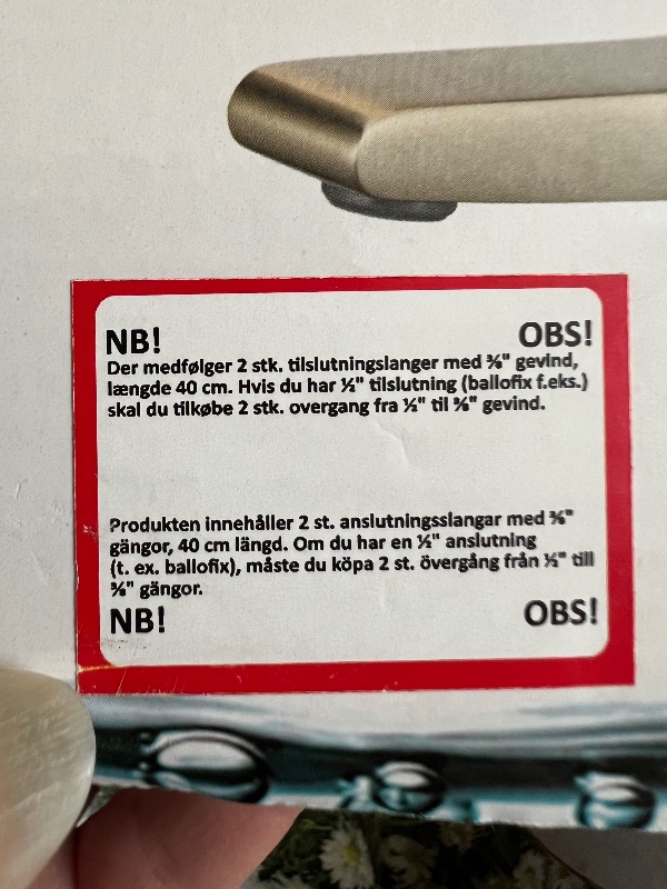 Udskiftning af vandhane