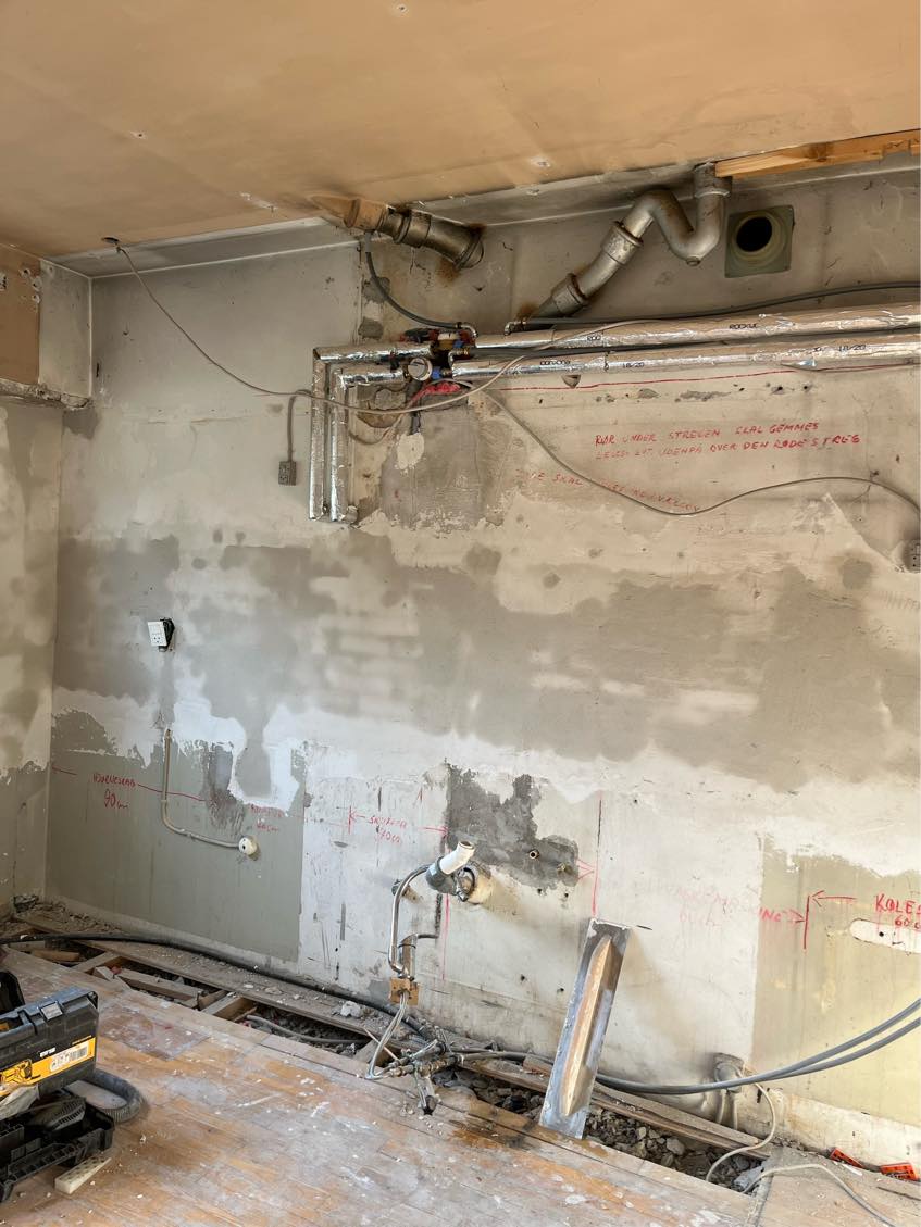 Trække nyt el i køkken fra eksisterende el tavle