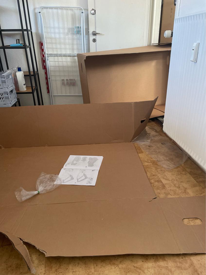 Hjælp til at komme af med masser af store stykker pap