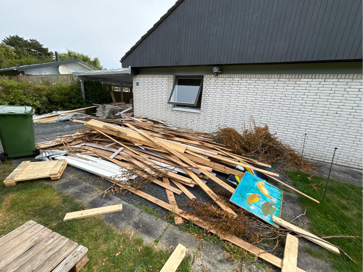 Smide træloft ud