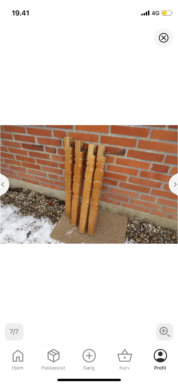 2 runde spiseborde - adskilt