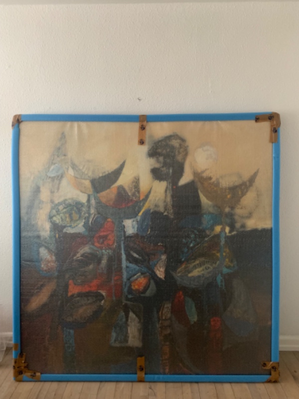 Opsætning af tungt maleri