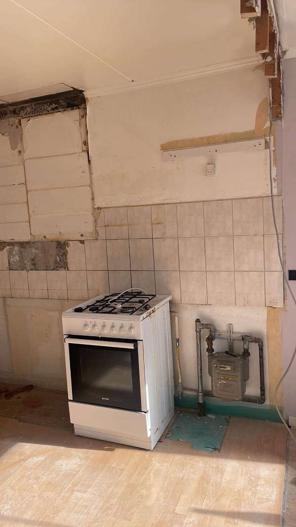 Afmontering af gaskomfur