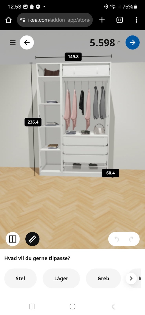 Samling af 2 x IKEA PAX skabe