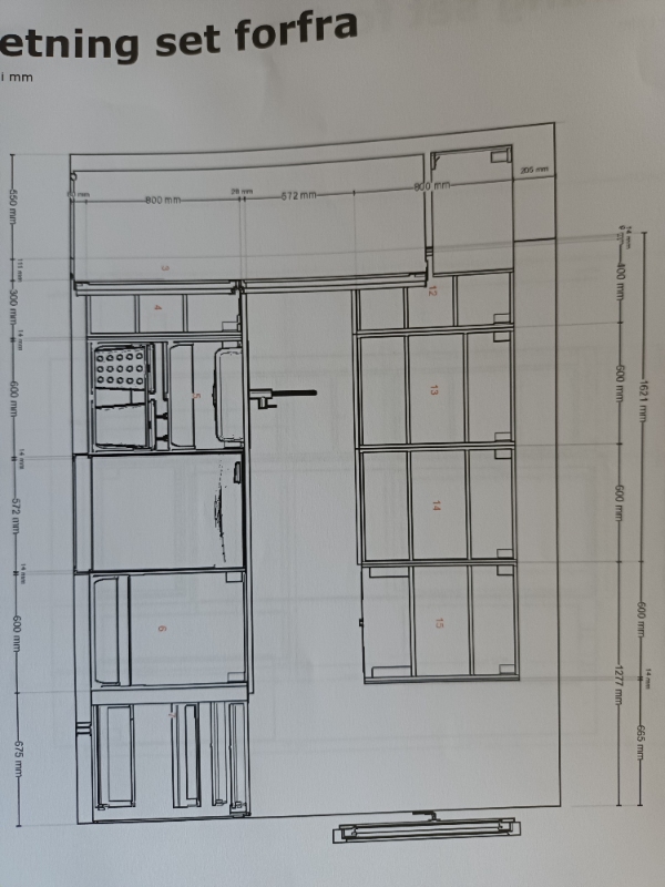 Installere køkkenskab