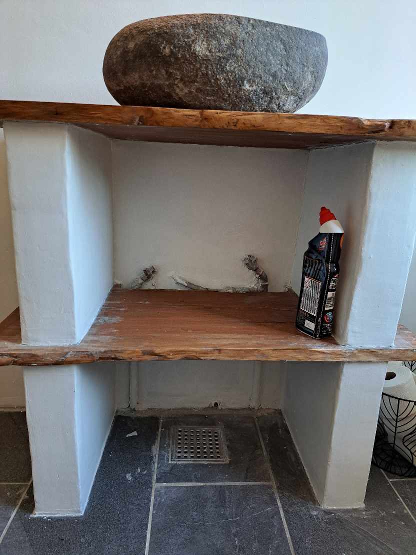 Installering af håndvask