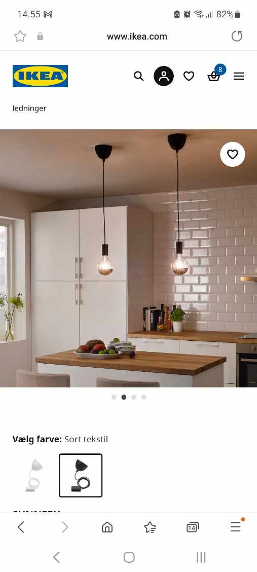 Opsætning af lamper, gardiner og væghylder