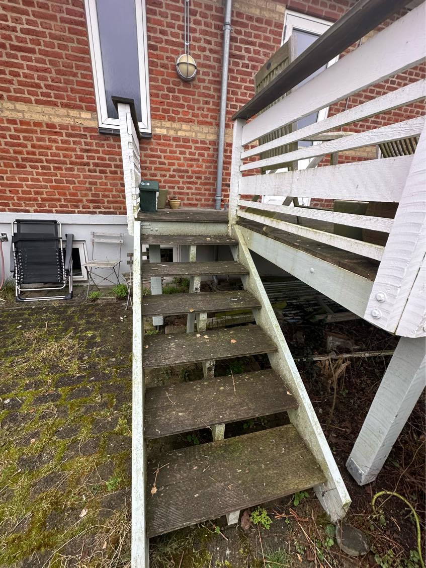 Rengøring/rensning af terasse