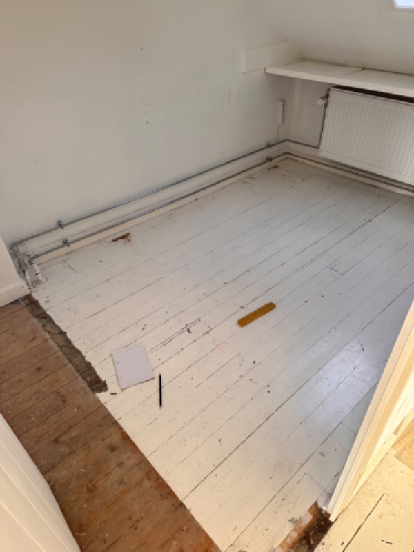 Afhøvling af trægulv