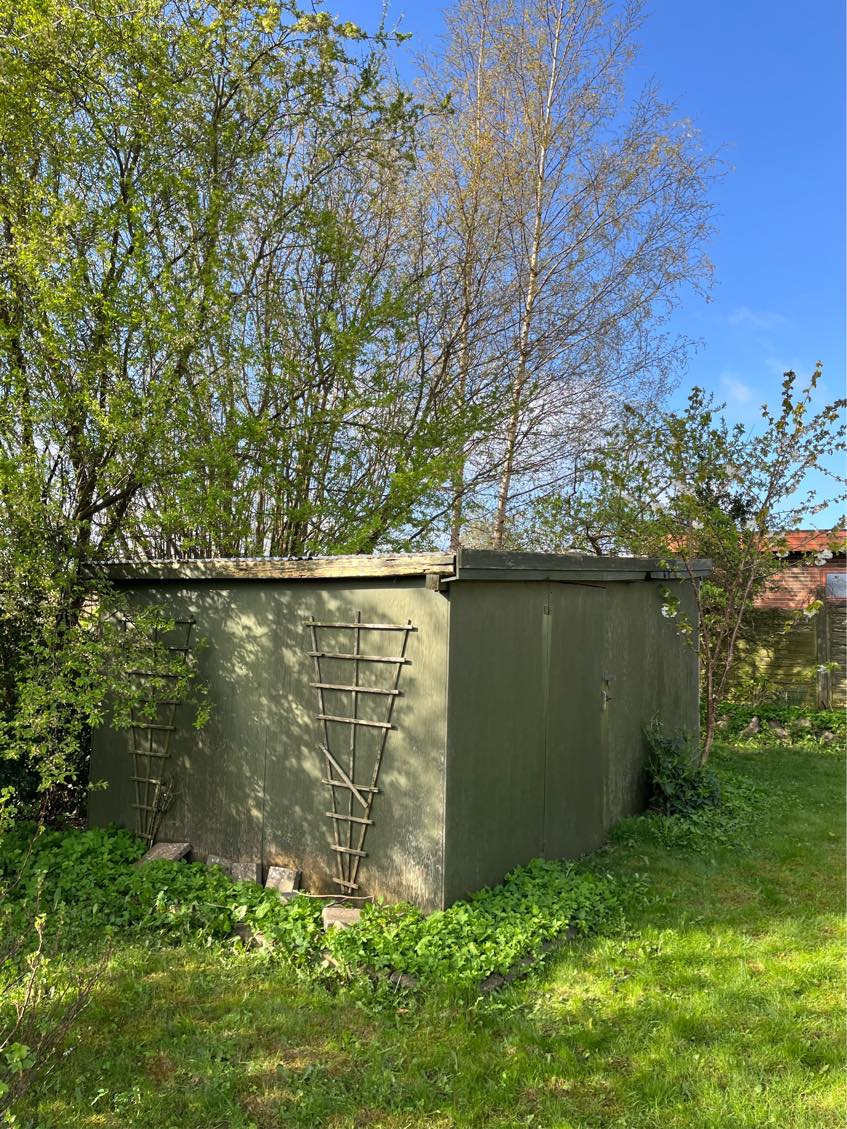 Skifte tag på mit haveskur