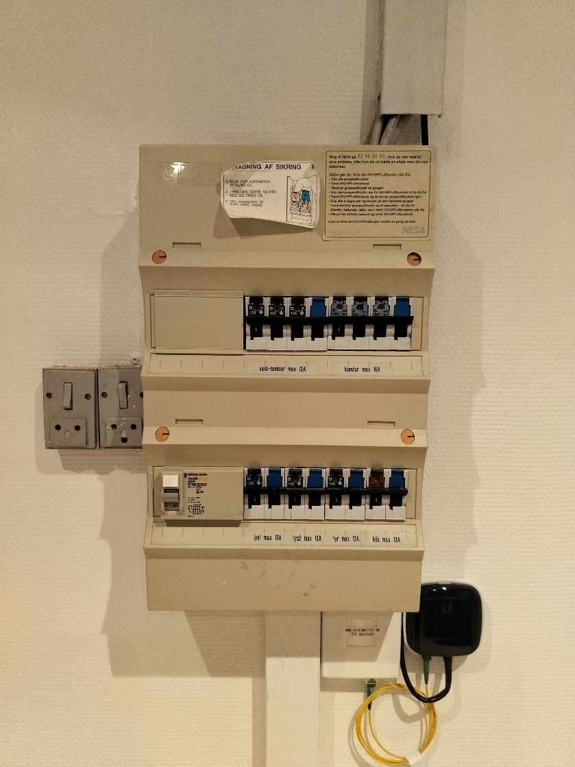 Ny eltavle i bryggers