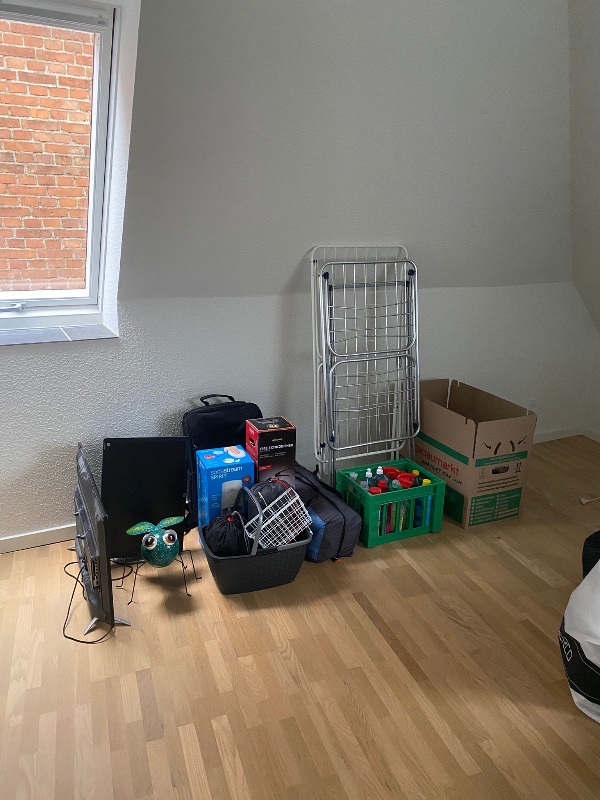 Afhentning af affald til storskrald.