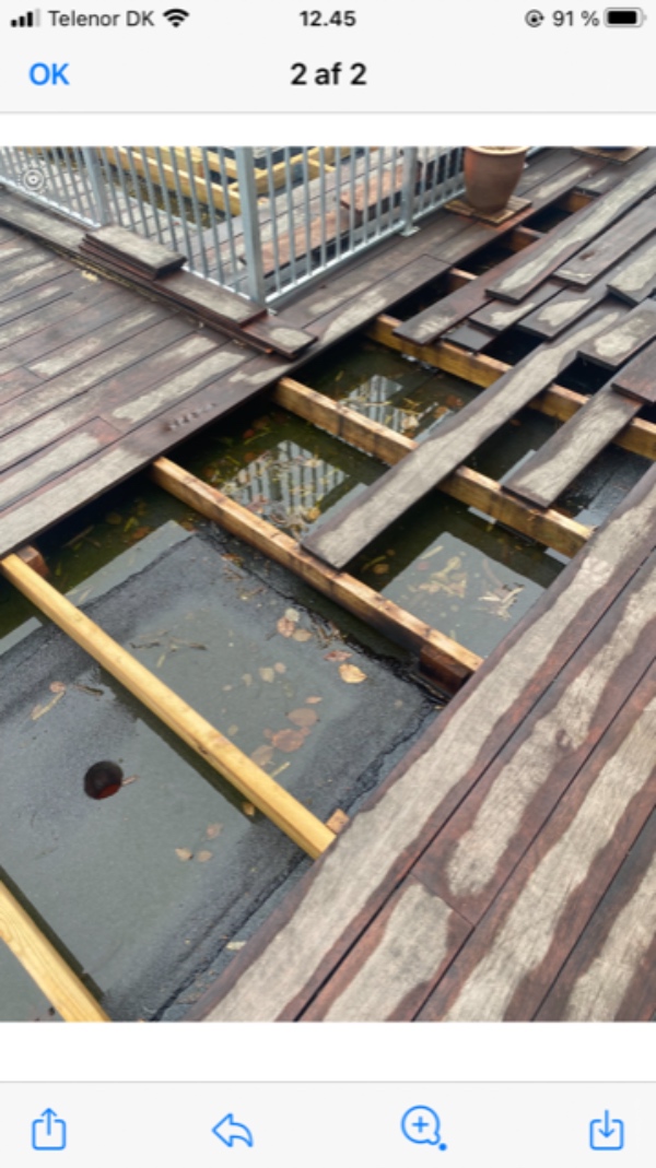 Terrasse lægning 15 kvm