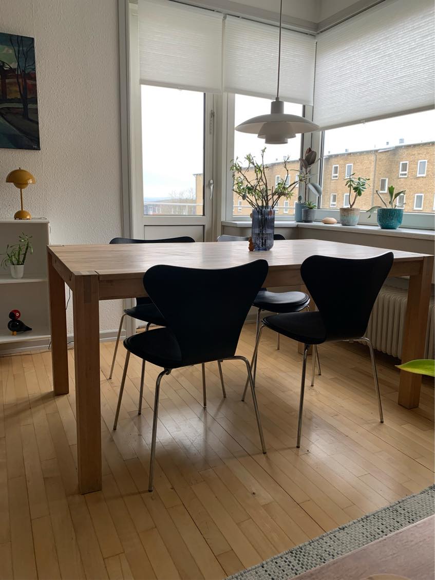 Afkortning af bordben så de passer til mine stole