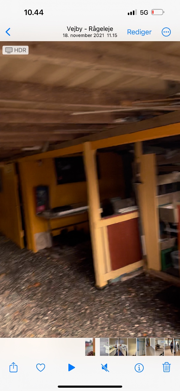 Fjerne skrald i carport