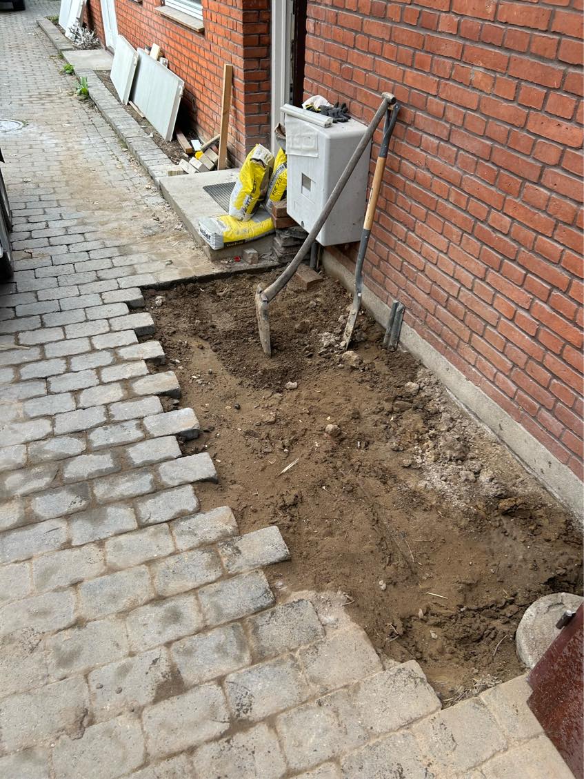 Belægning af holmegårdssten 4,5 kvm