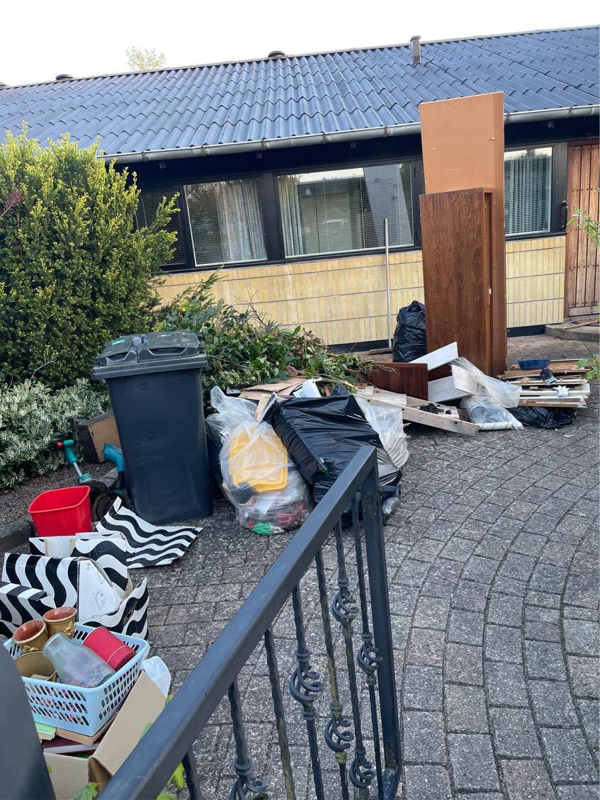 Skal køres til affald