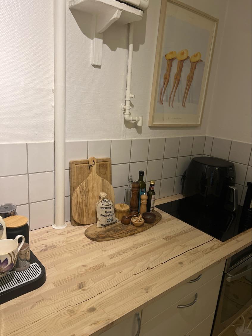 Udskiftning af bordplade