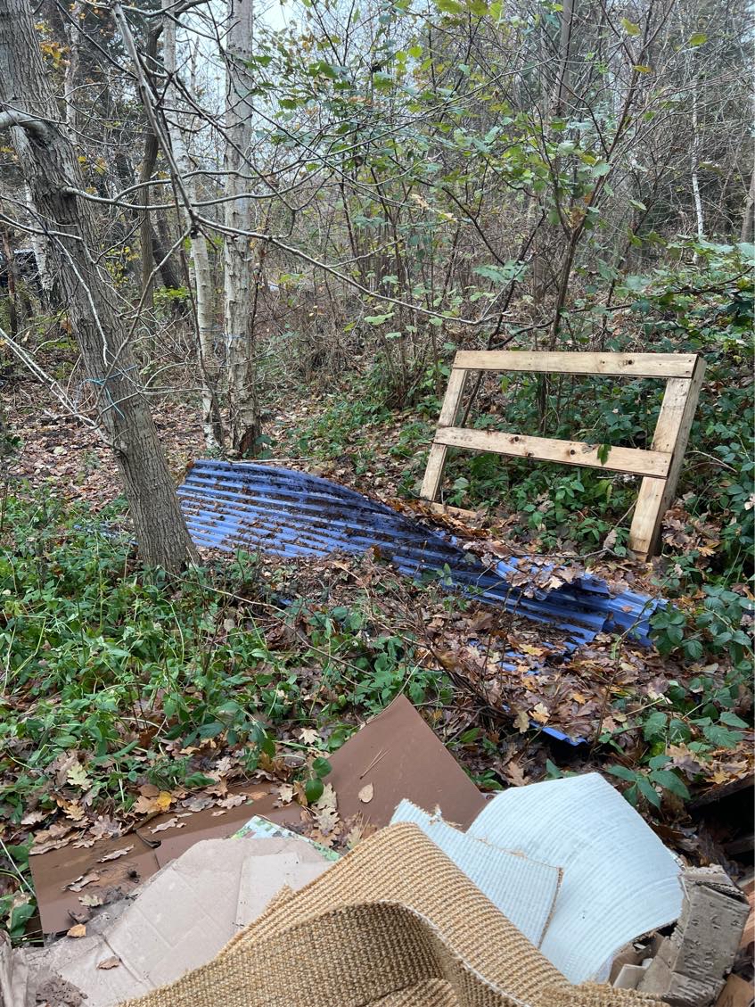 Kørt forskelligt på genbrugs station