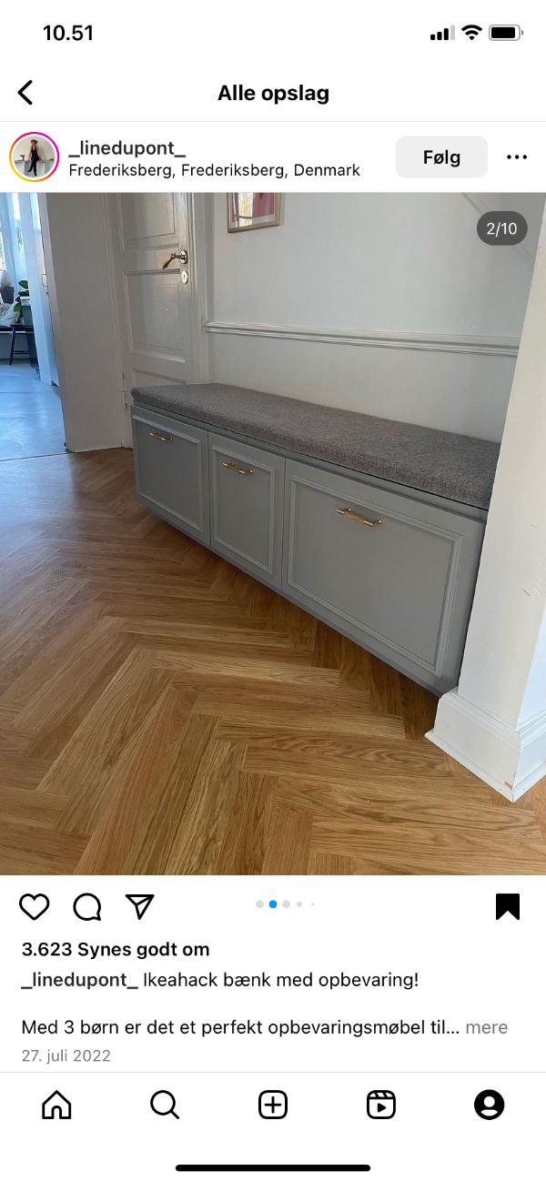 Sy stof til bænkhynde