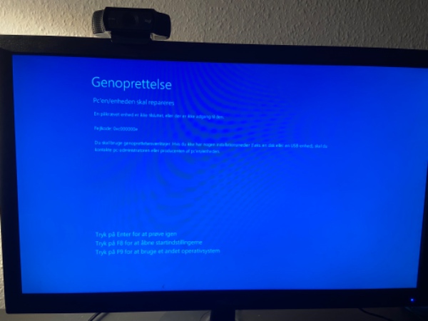 Computer, som ikke kan boot Windows ordenligt