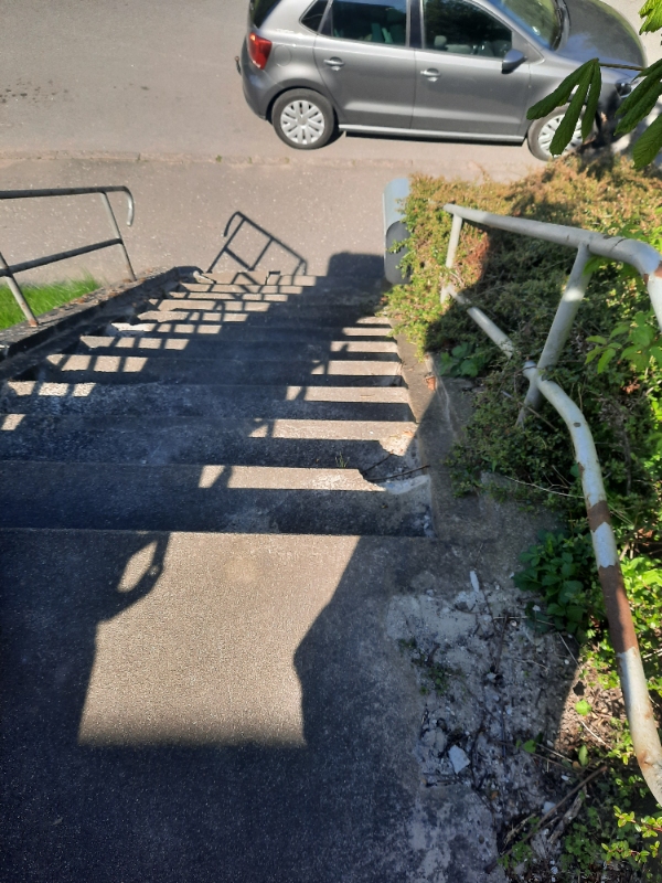 Reparation af muret trappe