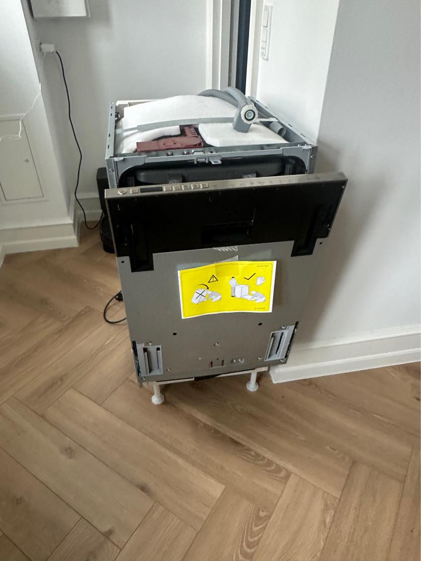 Skal have front på opvaskemaskine samt integreret den