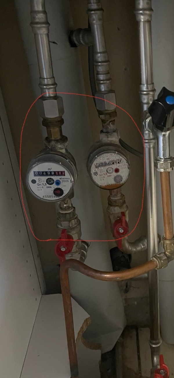 Skifte vandmålere og guld del